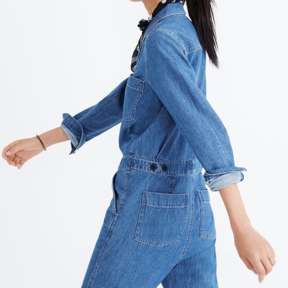 Madewell Denim Coverall Jumpsuit (Zip-front) - Picture 3 of 4